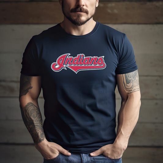 SM Indians T Shirt - Navy Blue